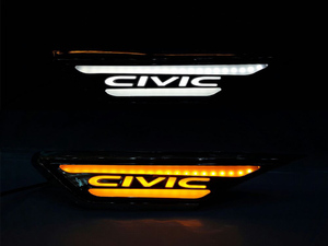 LED Chrome Fender Light For Honda Civic 2016-2017